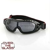 Night Hawk OTG Goggle, Black Frame, Anti-fog Smoked Lens