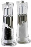 Cole and Mason Bobbi Salt Mill, Brushed Chrome and Clear Acrylic