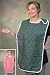 Mealtime Clothing Protector/Re-Usable Bibs - 18 x 24 - Navy with Roses - Each