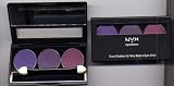 NYX 3 Color Eyeshadow Trio #6 PURPLE/Deep PURPLE/PRUNE