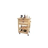 Ashton Trolley 2 Drawer All Natural Hevea Fully Assembled