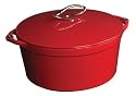 Lodge Enamel on Cast Iron 7 Quart Dutch Oven, Patriot Red