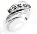 Sterling Silver Natural Blue Sapphire Ring (Size 9)