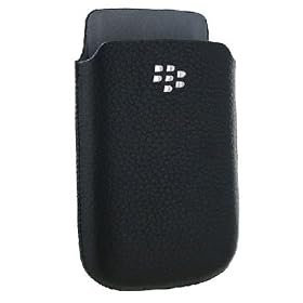 BlackBerry Leather Pocket for RIM BB 9800 Torch, Black