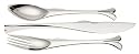 Yamazaki Gone Fishin' 42-Piece Flatware Set with Caddy, Service for 8