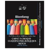 Hunt 237-142 Side spiral bound sketch pad, lightweight 50-lb., 14 x 17, 100 sheets/pad
