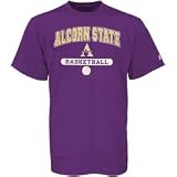 Russell Alcorn State Braves Purple Basketball T-shirt