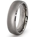7mm Domed Titanium Ring (Sizes 6-13)