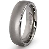 7mm Domed Titanium Ring (Sizes 6-13)
