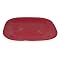 Square Melamine Salad Plate - Red
