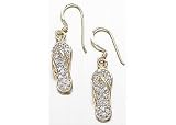 Search : Signature Cubic Zirconia Sandal Dangle 18KT GOLD OVER STERLING