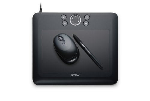 Bamboo Fun (Medium) Black Tablet with Pen, Mouse & Graphics Software