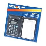 VCT1122 - Pocket Size Vinyl Pad Holder with Solar Calculator and Pad