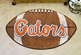 NCAA FLORIDA GATORS LOGO FOOTBALL SHAPED DOOR MAT RUG
