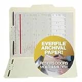 S J Paper S11571 S J Paper Archival File Folders, 1/3 Cut, Antimicrob, Top Tab, Ltr, MLA, 100/Box