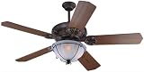Craftmade CV52EB and B5/52S - XX Cordova Ceiling Fan in European Bronze