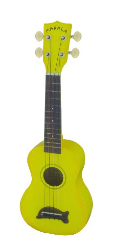 Kala Makala MK-SD/YL Dolphin Bridge Soprano Ukulele, Yellow