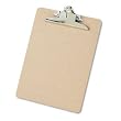 Saunders Manufacturing : Hardboard Clipboard, Letter, 9"x1/8"x12-1/2", Brown -:- Sold as 1 EA