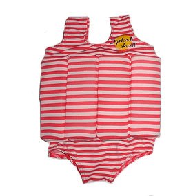 Childrens Toyshop  Toys : FloatSuit with adjustable buoyancy: Red & White stripe, 1 to 2 years