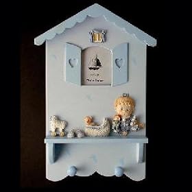 Baby Shadow Box with Window Blue - Shadow Box