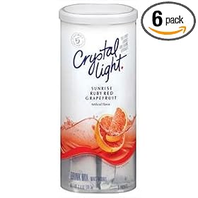 Crystal Light Sunrise Ruby Red Grapefruit, 3.4-Ounce Unit (Pack of 6)