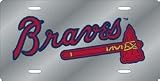 Atlanta Braves Laser Cut Silver License Plate - SET OF 6 - Sports Merchandise