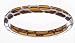 Kabbalah Bangle Sterling Silver Light Brown and Authentic Red String Bangle