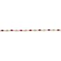 14K Gold 3.36cttw Diamond & Ruby Bracelet Jewelry 7"