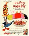 Vintage Kelloggs Tin Sign Fruit Loops
