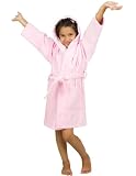 TowelSelections Kids Hooded Velour Bathrobe for Boys and Girls Made in Turkey