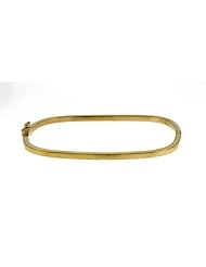 CleverEves 18Kt Gold Y Square Bangle 2.7mm