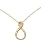 Vermile Figure Eight Necklace with 18" Link Chain