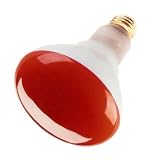 65 Watt Incandescent Flood Light Bulb, BR30 (3.75" Diameter), 130 Volts, Red