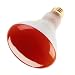 65 Watt Incandescent Flood Light Bulb, BR30 (3.75" Diameter), 130 Volts, Red