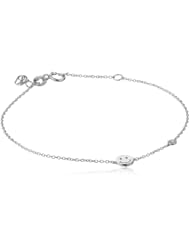 Shy by Sydney Evan Happy Face Diamond Bezel Bracelet, 6.75"