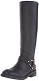 Nine West Women's Galician Leather Knee High Boot, Black/Black, 8.5 M US
