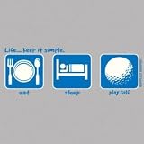 Men's Tall T-Shirt : Life... Keep It Simple - Eat Sleep Play Golf