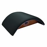 3B Scientific Black Eucalyptus Wood Pilates Half Moon Barrel, 26-1/2" Length x 21-1/2" Width x 8-11/16" Height
