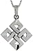 Sterling Silver Celtic Charm, 1 3/16 (30mm) Tall