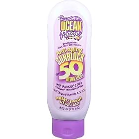 OCEAN POTION Anti-Aging Sunblock SPF 50 Ultra Light 8 oz /237 ml