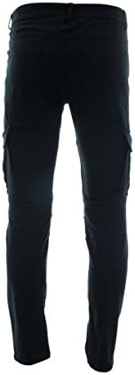 Rebel Minds - Men's Moto Rips Zip Strech - Black