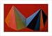 Untitled, 1986 (Pyramid Red), Art Poster by Sol Lewitt