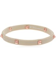 BCBGeneration Rubber Rocks Nude and Rose Gold Studded Bracelet, 8"