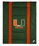 Miami Hurricanes Sideline Jersey Bed Comforter NCAA