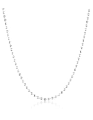 Sterling Silver 250-Guage Diamond-Cut Shot Bead Chain Necklace