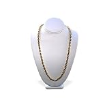 Attractive 10 KT 5 MM Solid Yellow Gold Rope Chain Necklace