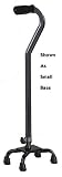 `Quad Cane-Small Base Black 4 point base combined with offset handle provide additional stability a