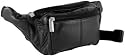 Global Traveller - Traditional Bum Bag with Adjustable Canvas Strap and Two Zip Compartments (6523 11)