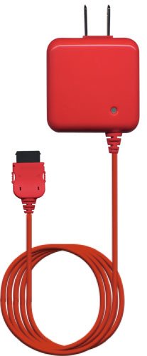 avail docomo/SoftBank 携帯電話充電器 LED 付き かわいいのにハイパワー レッド ET-T512RE