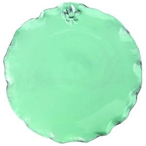 Fleur De Lis Charger Celadon by